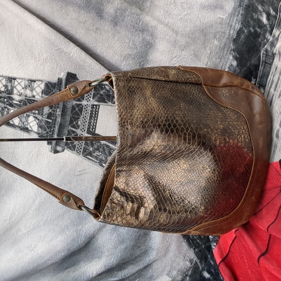 Frye Handbags - Frye snake skin hobo